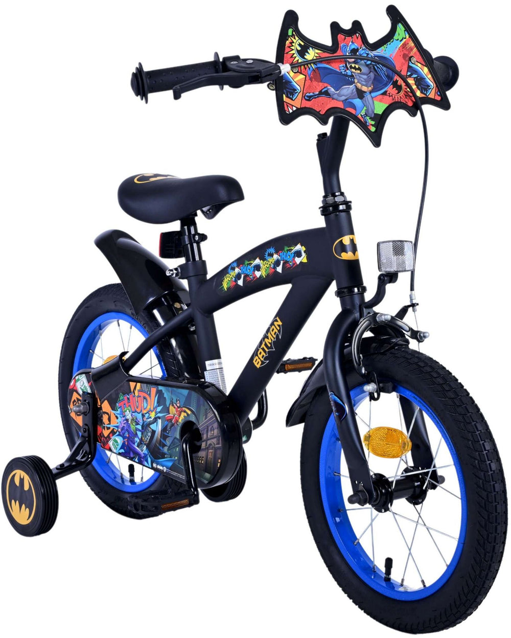 Batman Kinderfiets - Jongens - 14 inch - Zwart - 3-5 jaar extra afbeelding 7