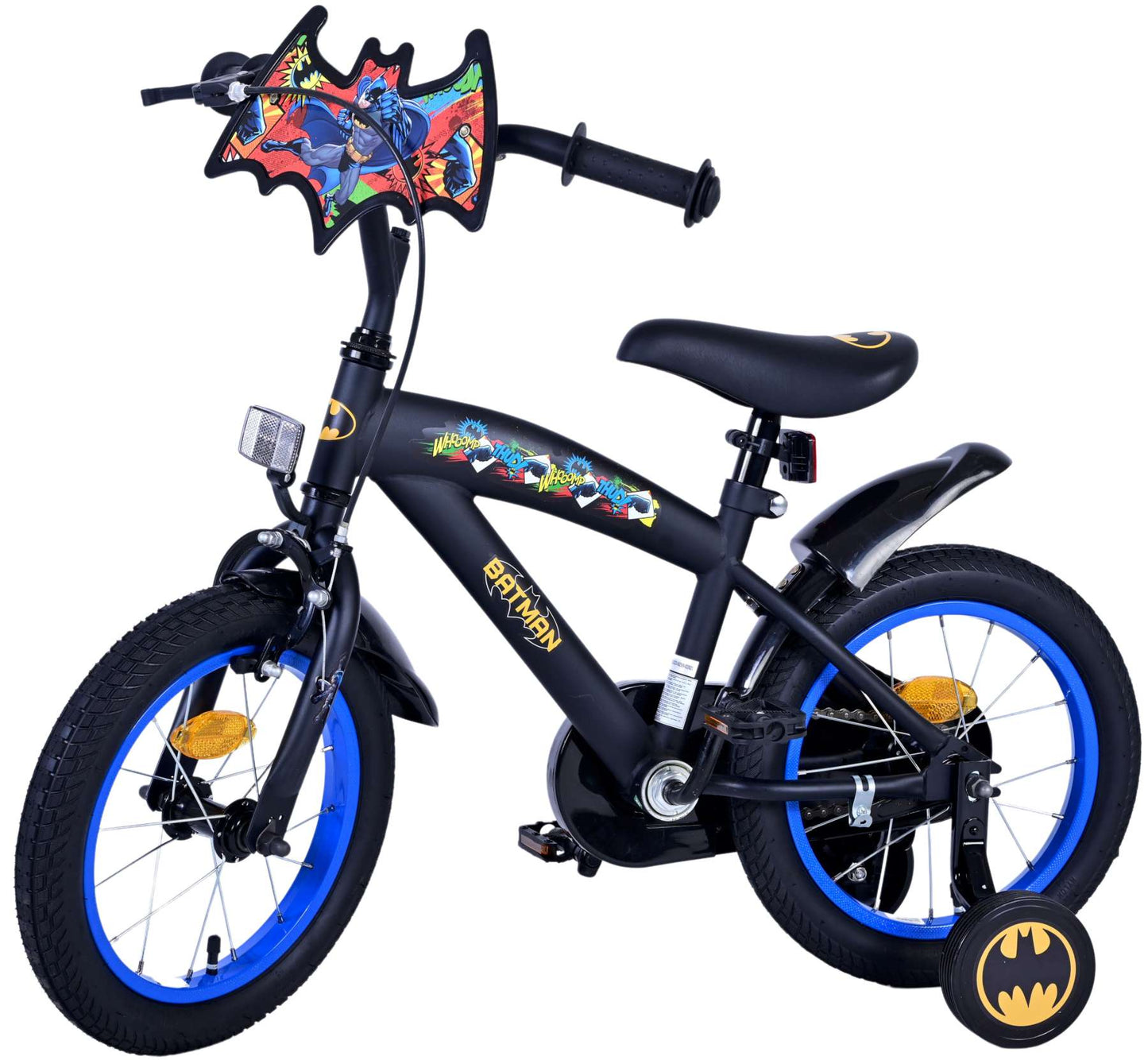Batman Kinderfiets - Jongens - 14 inch - Zwart - 3-5 jaar extra afbeelding 10