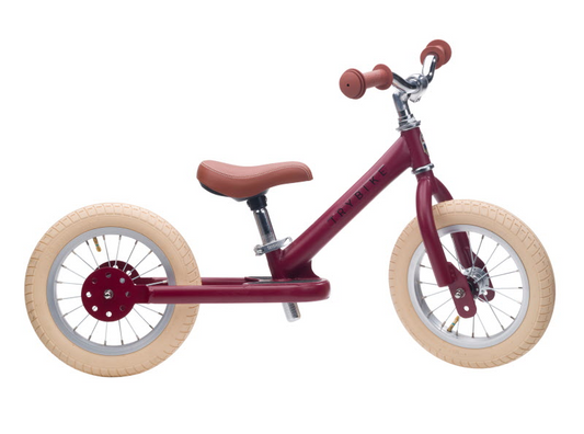 Trybike Steel Vintage Matt Red 2 wieler - Vanaf 2 jaar bij Fietstotaal