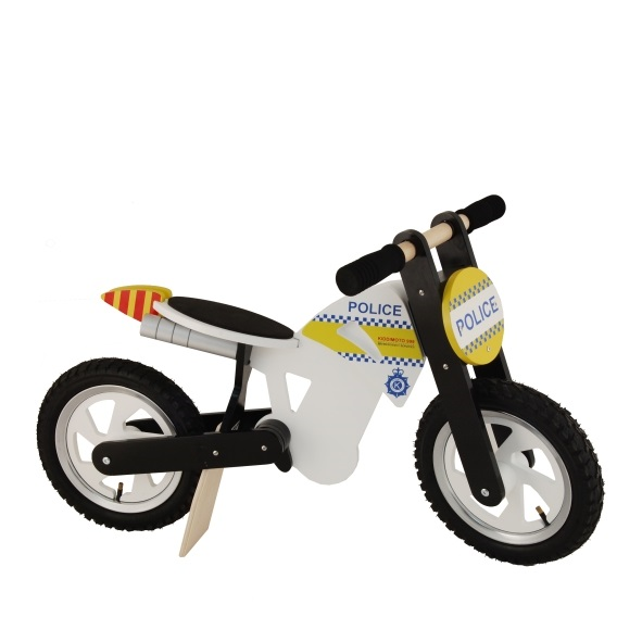 KiddiMoto Loopfiets Crossmotor Politie - 2-6 jaar bij Fietstotaal