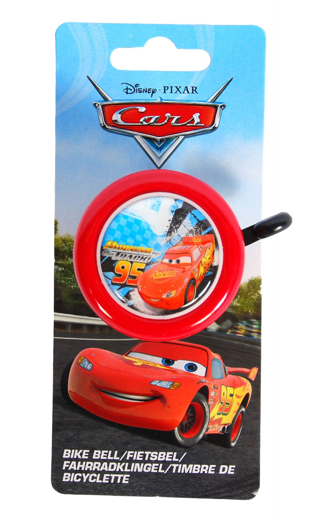 Disney Cars Fietsbel - Jongens - Rood bij Fietstotaal