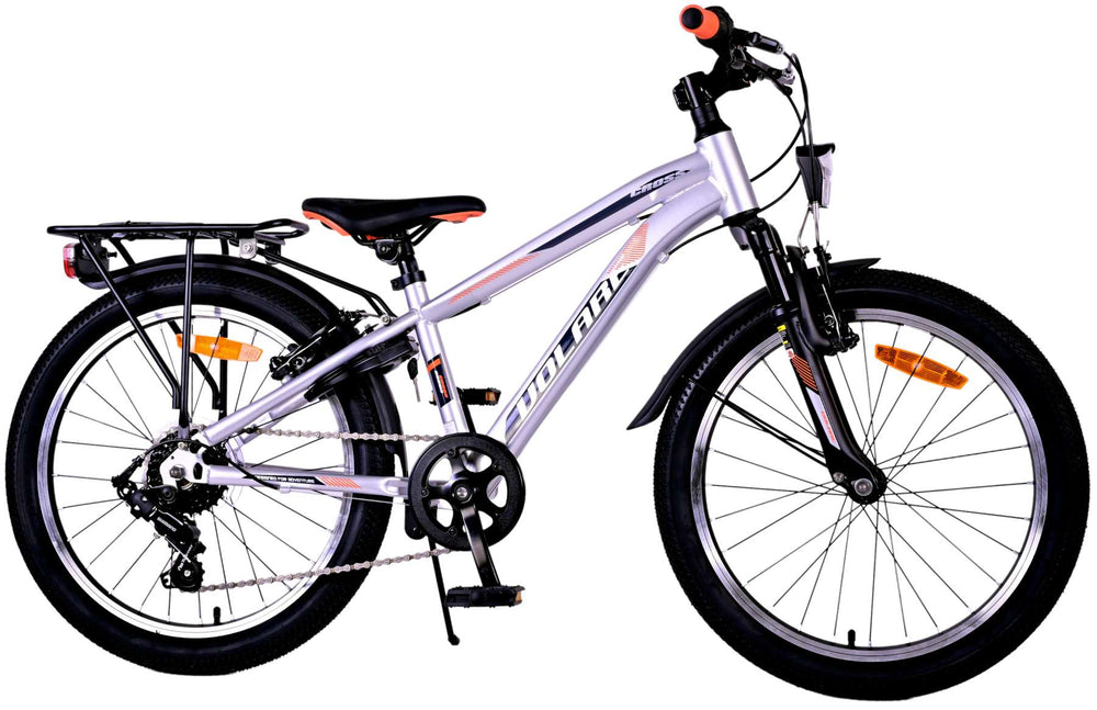 Volare Cross Kinderfiets - Jongens - 20 inch - Zilver - 6 versnellingen - 6-8 jaar extra afbeelding 3