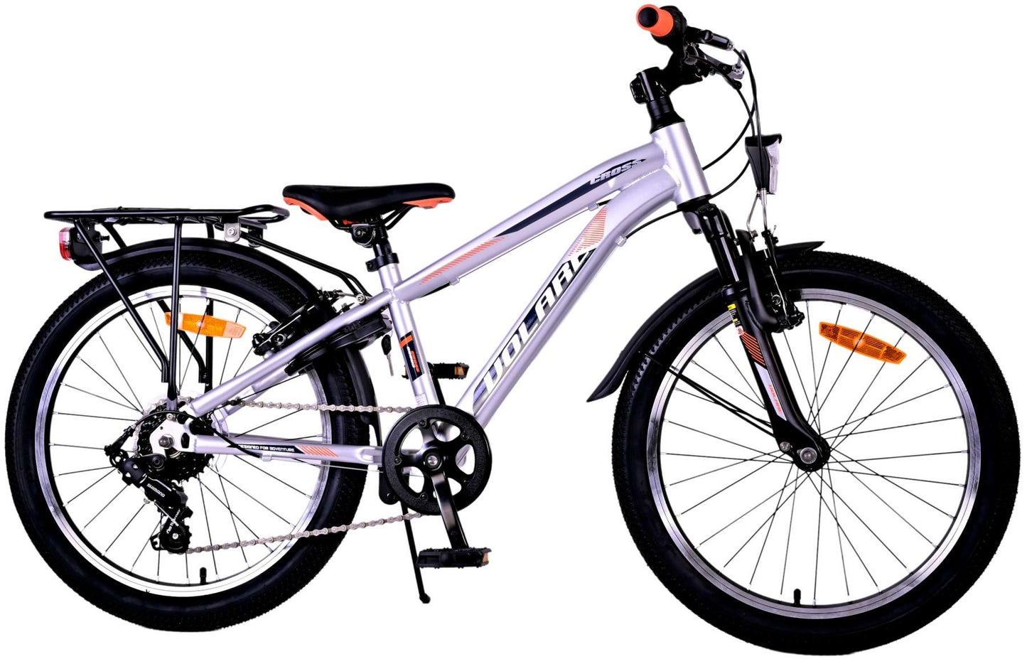 Volare Cross Kinderfiets - Jongens - 20 inch - Zilver - 6 versnellingen - 6-8 jaar extra afbeelding 3