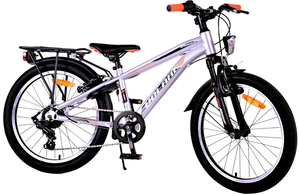 Volare Cross Kinderfiets - Jongens - 20 inch - Zilver - 6 versnellingen - 6-8 jaar extra afbeelding 4