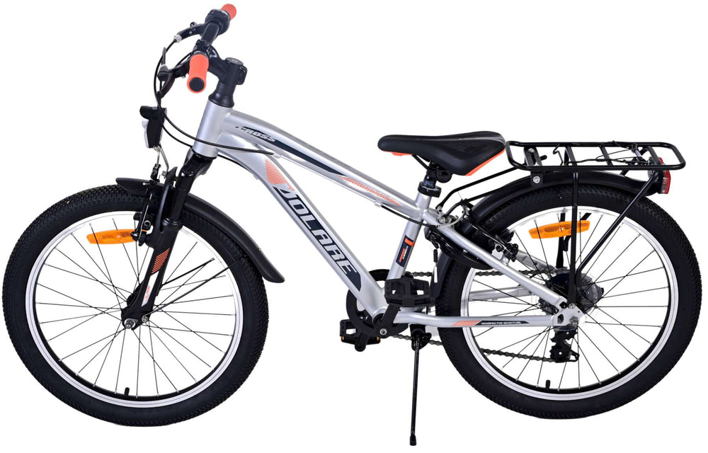 Volare Cross Kinderfiets - Jongens - 20 inch - Zilver - 6 versnellingen - 6-8 jaar extra afbeelding 14