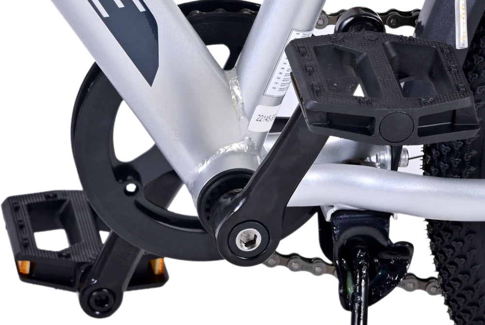 Volare Cross Kinderfiets - Jongens - 20 inch - Zilver - 6 versnellingen - 6-8 jaar extra afbeelding 16