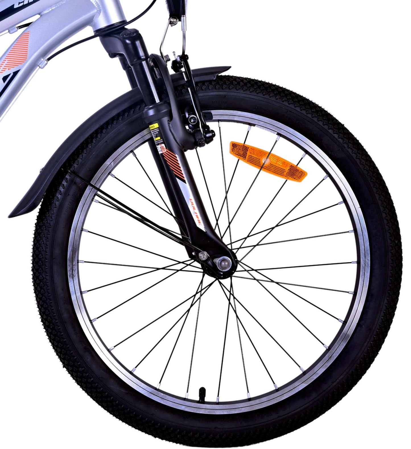 Volare Cross Kinderfiets - Jongens - 20 inch - Zilver - 6 versnellingen - 6-8 jaar extra afbeelding 6