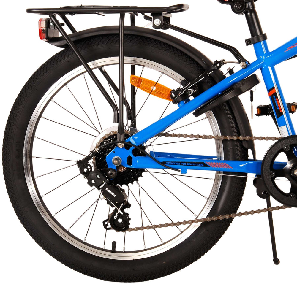 Volare Cross Kinderfiets - Jongens - 20 inch - Blauw - 6 versnellingen - 6-8 jaar extra afbeelding 5