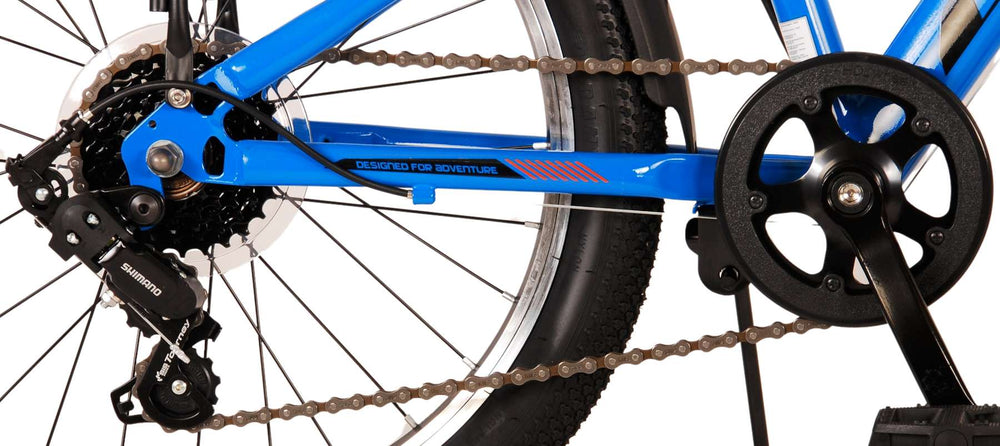 Volare Cross Kinderfiets - Jongens - 20 inch - Blauw - 6 versnellingen - 6-8 jaar extra afbeelding 7