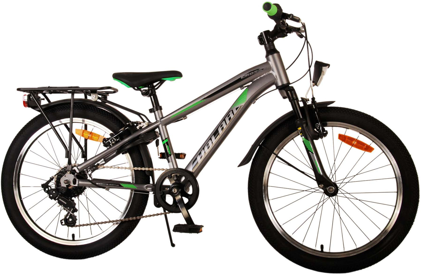 Volare Cross Kinderfiets - Jongens - 20 inch - Grijs - 6 versnellingen - 6-8 jaar extra afbeelding 3