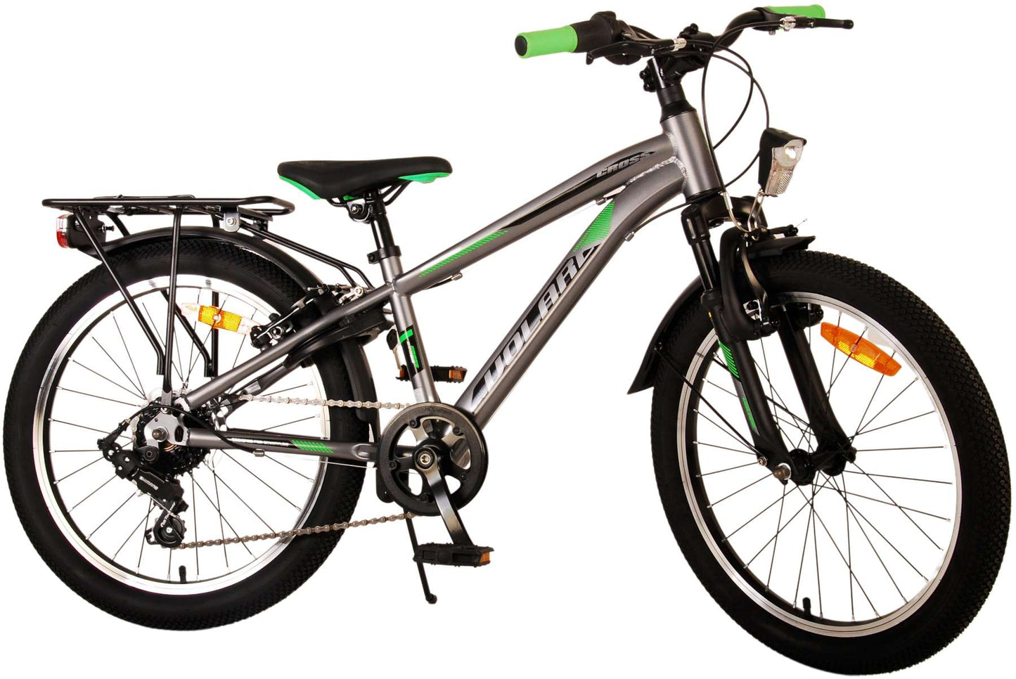 Volare Cross Kinderfiets - Jongens - 20 inch - Grijs - 6 versnellingen - 6-8 jaar extra afbeelding 4