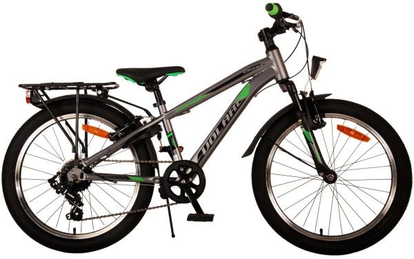 Volare Cross Kinderfiets - Jongens - 20 inch - Grijs - 6 versnellingen - 6-8 jaar extra afbeelding 2