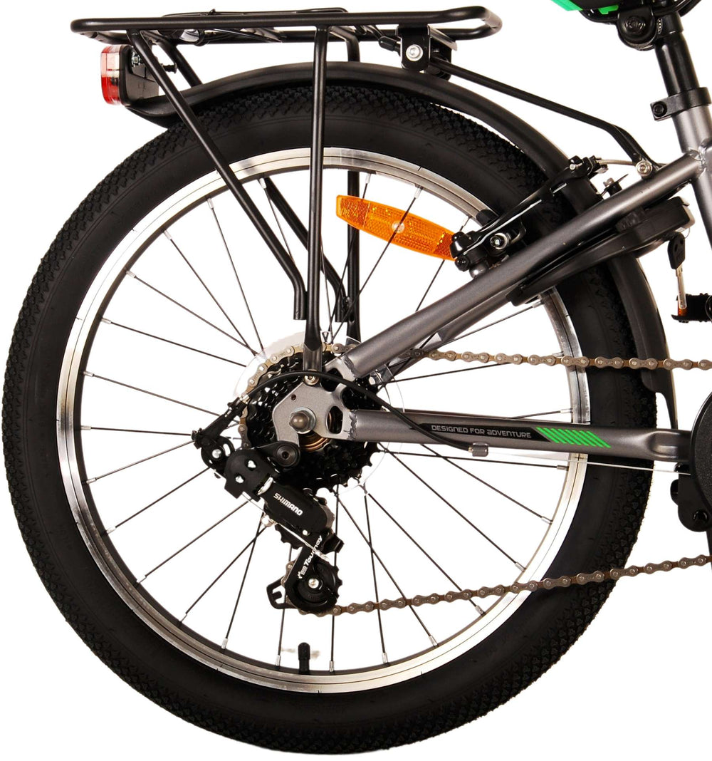 Volare Cross Kinderfiets - Jongens - 20 inch - Grijs - 6 versnellingen - 6-8 jaar extra afbeelding 5