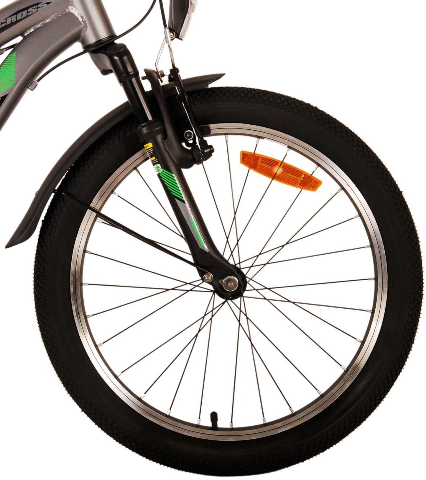 Volare Cross Kinderfiets - Jongens - 20 inch - Grijs - 6 versnellingen - 6-8 jaar extra afbeelding 6