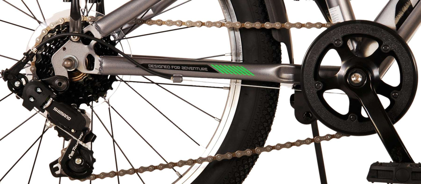 Volare Cross Kinderfiets - Jongens - 20 inch - Grijs - 6 versnellingen - 6-8 jaar extra afbeelding 7