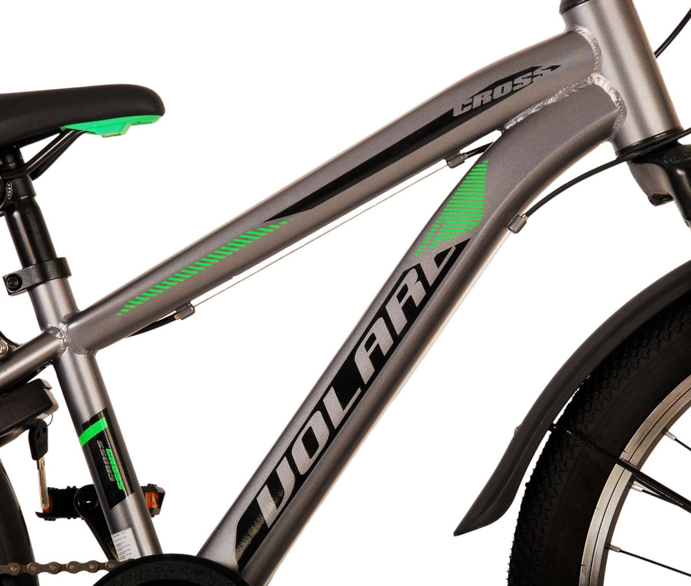 Volare Cross Kinderfiets - Jongens - 20 inch - Grijs - 6 versnellingen - 6-8 jaar extra afbeelding 8