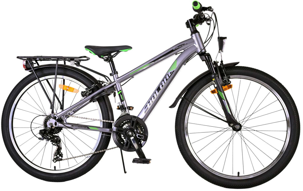 Volare Cross Kinderfiets - Jongens - 24 inch - donker Grijs - 18 versnellingen - 8-10 jaar extra afbeelding 3