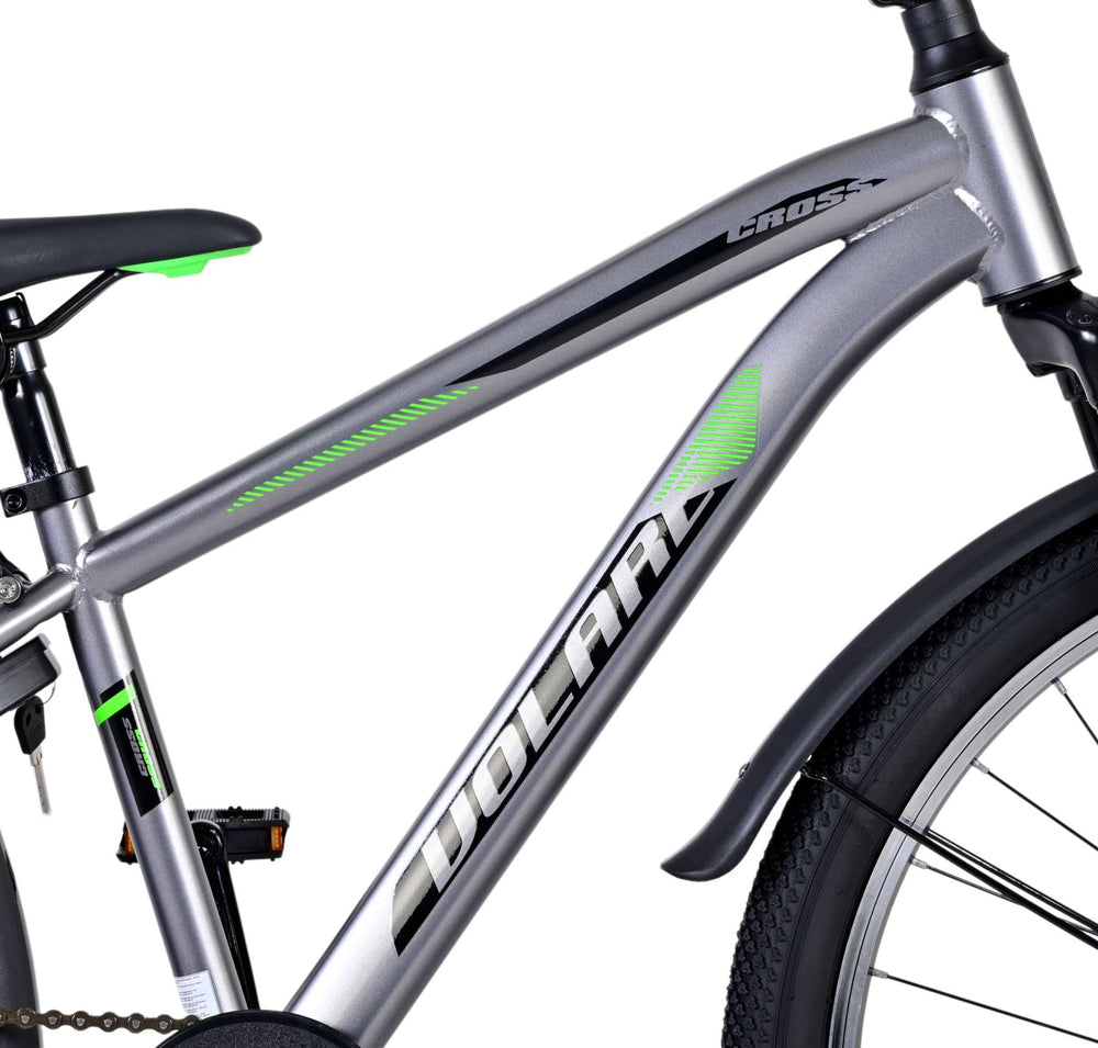 Volare Cross Kinderfiets - Jongens - 24 inch - donker Grijs - 8-10 jaar extra afbeelding 8
