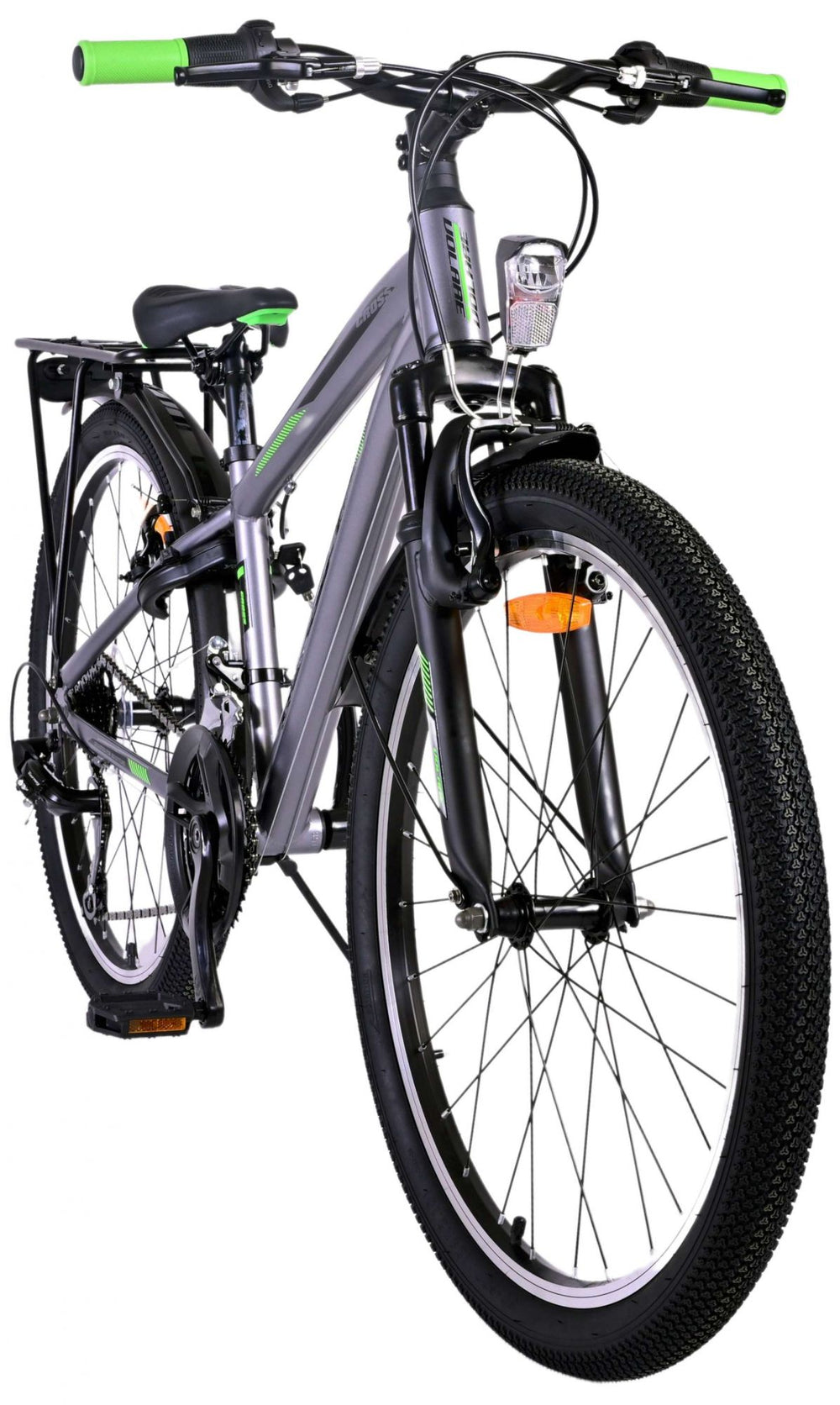 Volare Cross Kinderfiets - Jongens - 24 inch - donker Grijs - 18 versnellingen - 8-10 jaar extra afbeelding 11