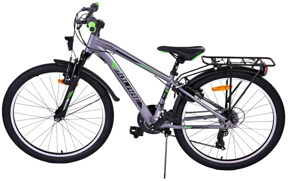 Volare Cross Kinderfiets - Jongens - 24 inch - donker Grijs - 18 versnellingen - 8-10 jaar extra afbeelding 14