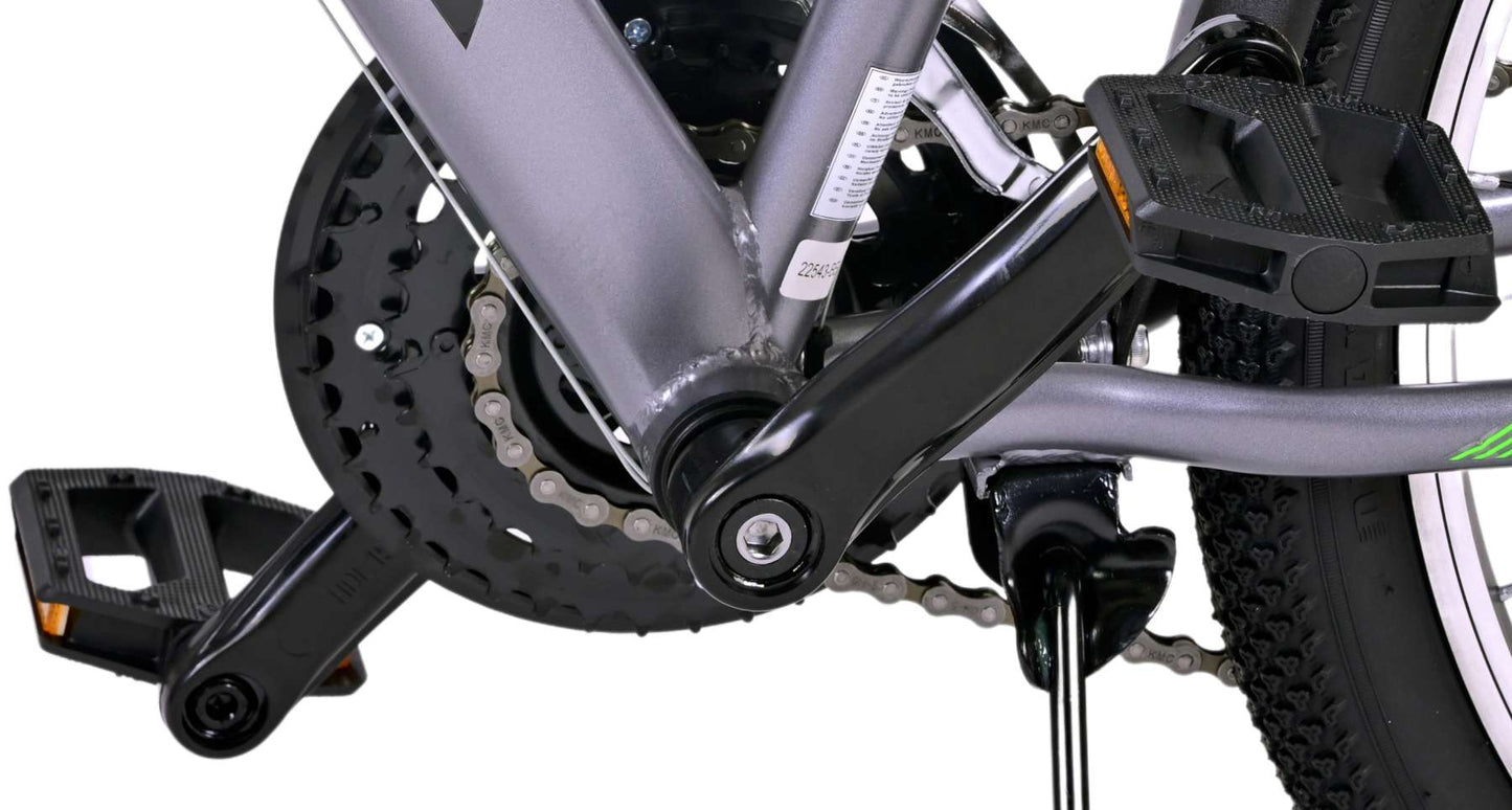 Volare Cross Kinderfiets - Jongens - 24 inch - donker Grijs - 18 versnellingen - 8-10 jaar extra afbeelding 16