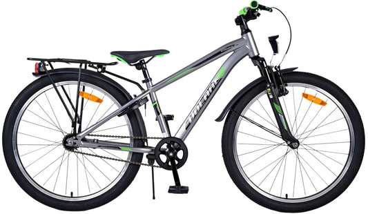 Volare Cross Kinderfiets - Jongens - 24 inch - donker Grijs - 8-10 jaar bij Fietstotaal