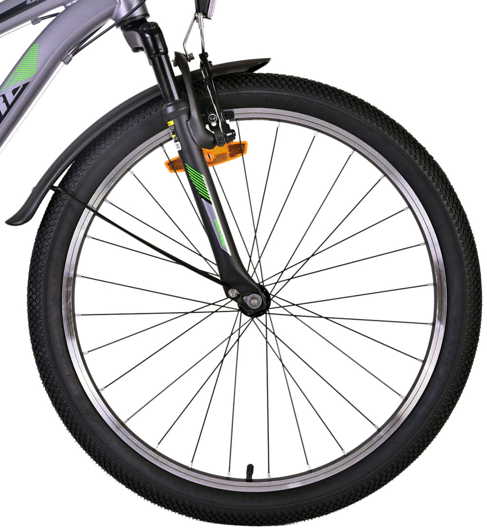 Volare Cross Kinderfiets - Jongens - 24 inch - donker Grijs - 18 versnellingen - 8-10 jaar extra afbeelding 6
