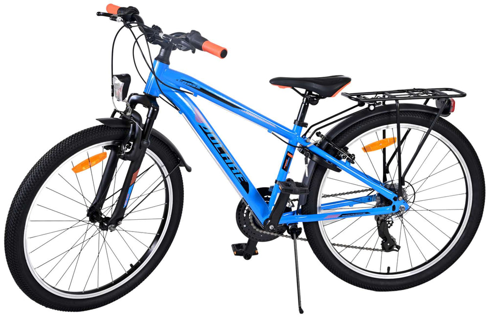 Volare Cross Kinderfiets - Jongens - 24 inch - Blauw - 18 versnellingen - 8-10 jaar extra afbeelding 17