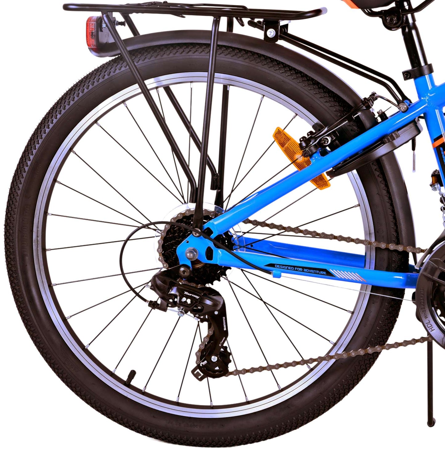 Volare Cross Kinderfiets - Jongens - 24 inch - Blauw - 18 versnellingen - 8-10 jaar extra afbeelding 5