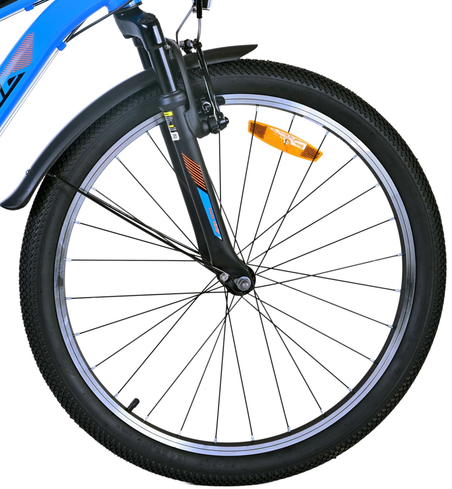 Volare Cross Kinderfiets - Jongens - 24 inch - Blauw - 18 versnellingen - 8-10 jaar extra afbeelding 6