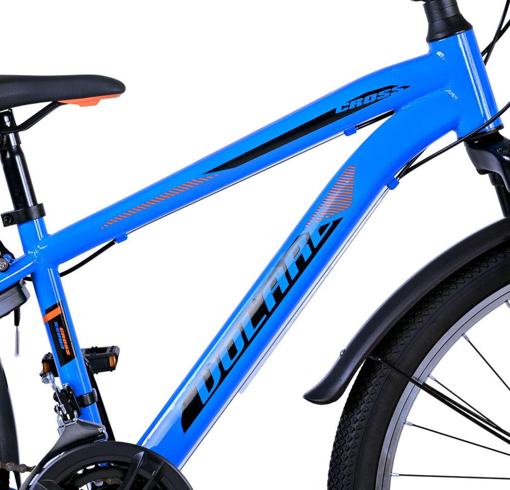 Volare Cross Kinderfiets - Jongens - 24 inch - Blauw - 18 versnellingen - 8-10 jaar extra afbeelding 8