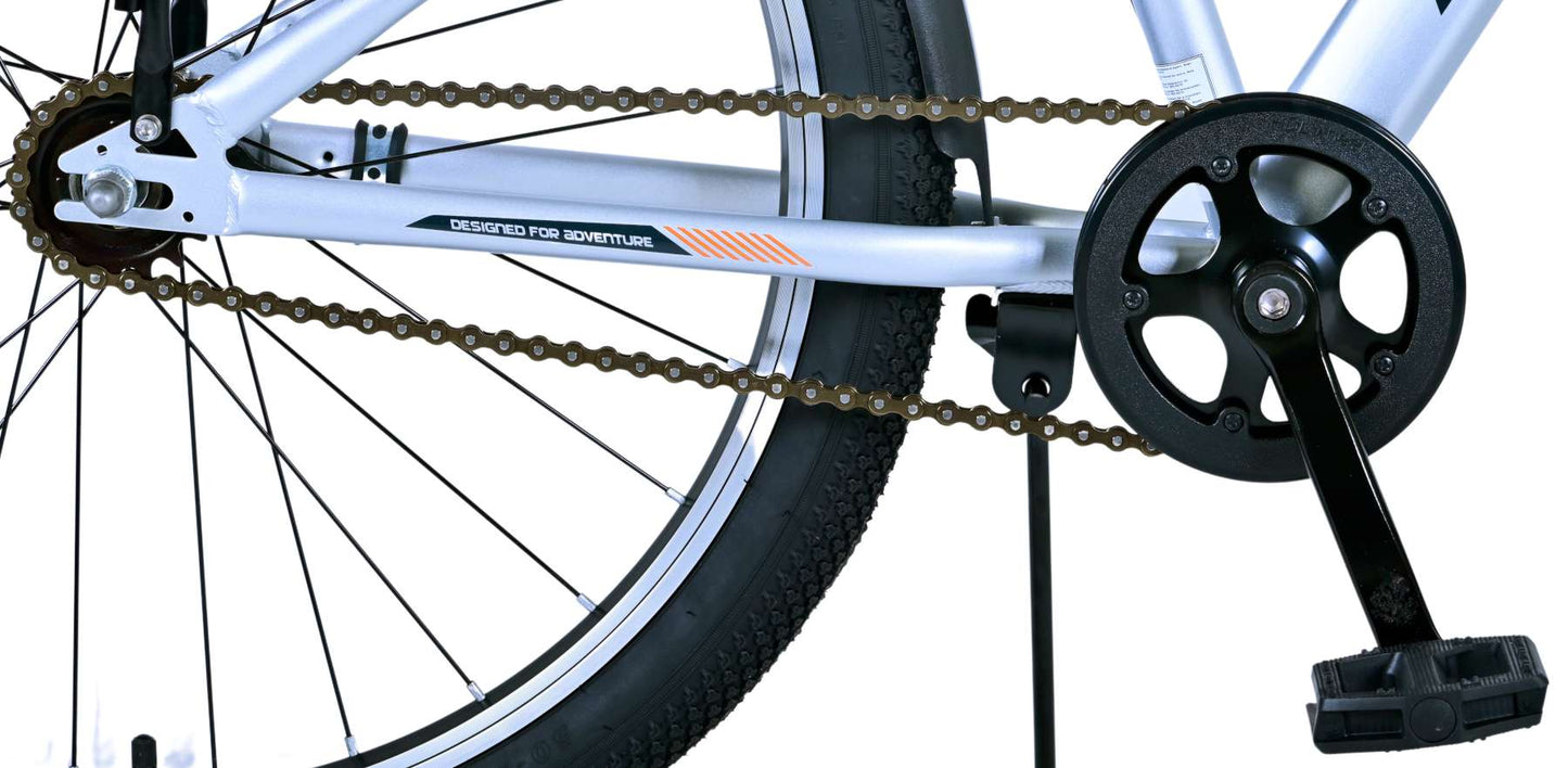 Volare Cross Kinderfiets - Jongens - 24 inch - Zilver - 8-10 jaar extra afbeelding 7
