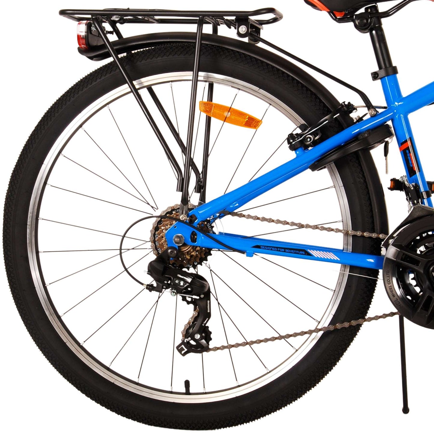 Volare Cross Kinderfiets - Jongens - 26 inch - Blauw 18 versnellingen - 10-12 jaar extra afbeelding 10