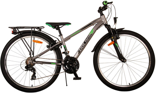 Volare Cross Kinderfiets - Jongens - 26 inch - Grijs 18 versnellingen - 10-12 jaar bij Fietstotaal