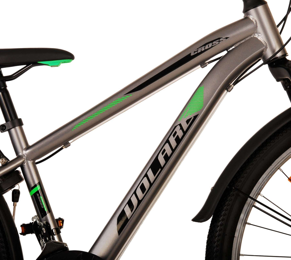 Volare Cross Kinderfiets - Jongens - 26 inch - Grijs 18 versnellingen - 10-12 jaar extra afbeelding 8