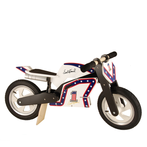 KiddiMoto Loopfiets Superbike Heroes Evel Knievel - 2-6 jaar bij Fietstotaal