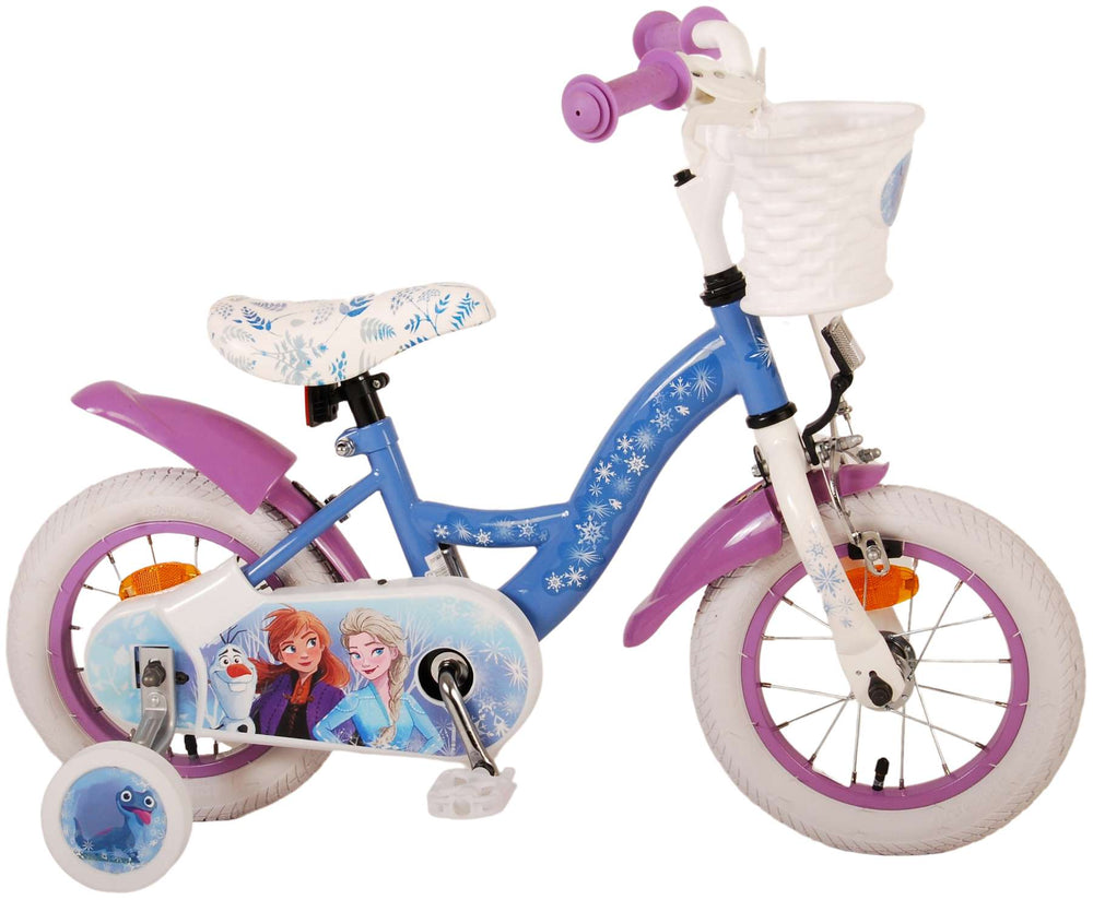 Disney Frozen 2 Kinderfiets - Meisjes - 12 inch - Blauw/Paars - Blauw, Paars - 3-5 jaar extra afbeelding 3