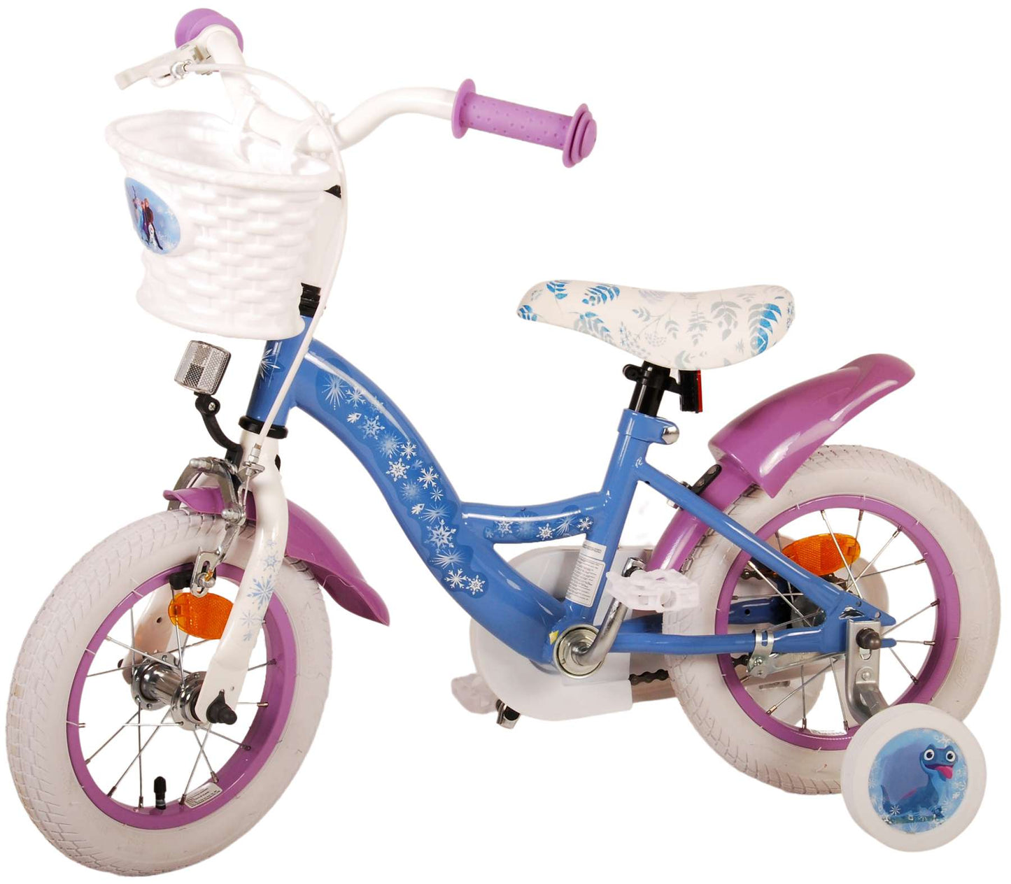 Disney Frozen 2 Kinderfiets - Meisjes - 12 inch - Blauw/Paars - Blauw, Paars - 3-5 jaar extra afbeelding 15