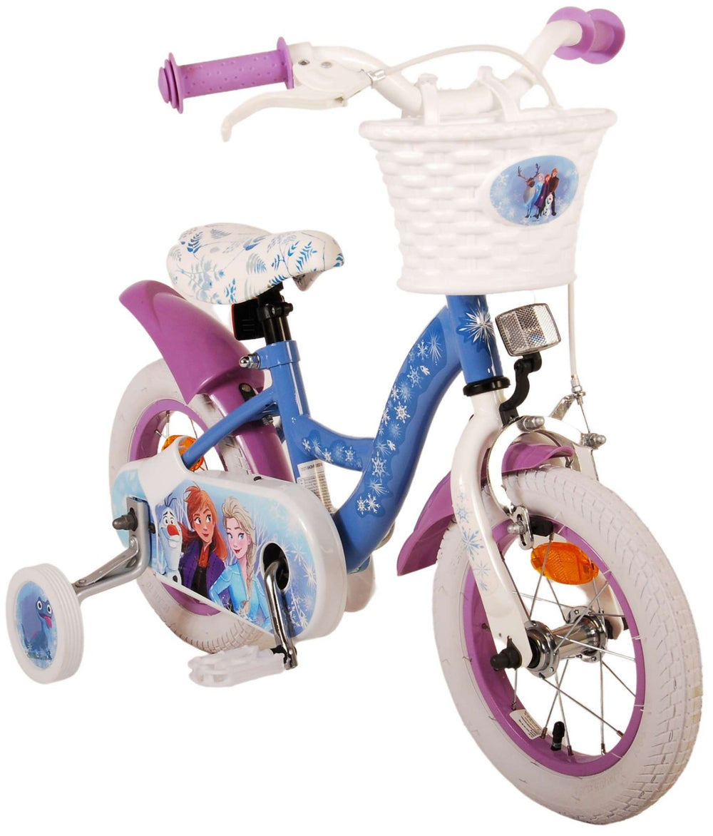 Disney Frozen 2 Kinderfiets - Meisjes - 12 inch - Blauw/Paars - Blauw, Paars - 3-5 jaar extra afbeelding 11