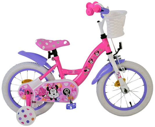 Disney Minnie Cutest Ever! Kinderfiets - Meisjes - 14 inch - Roze - 3-5 jaar bij Fietstotaal