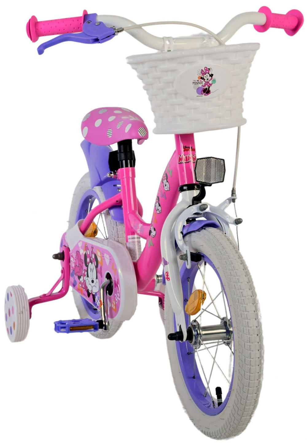 Disney Minnie Cutest Ever! Kinderfiets - Meisjes - 14 inch - Roze - 3-5 jaar extra afbeelding 7
