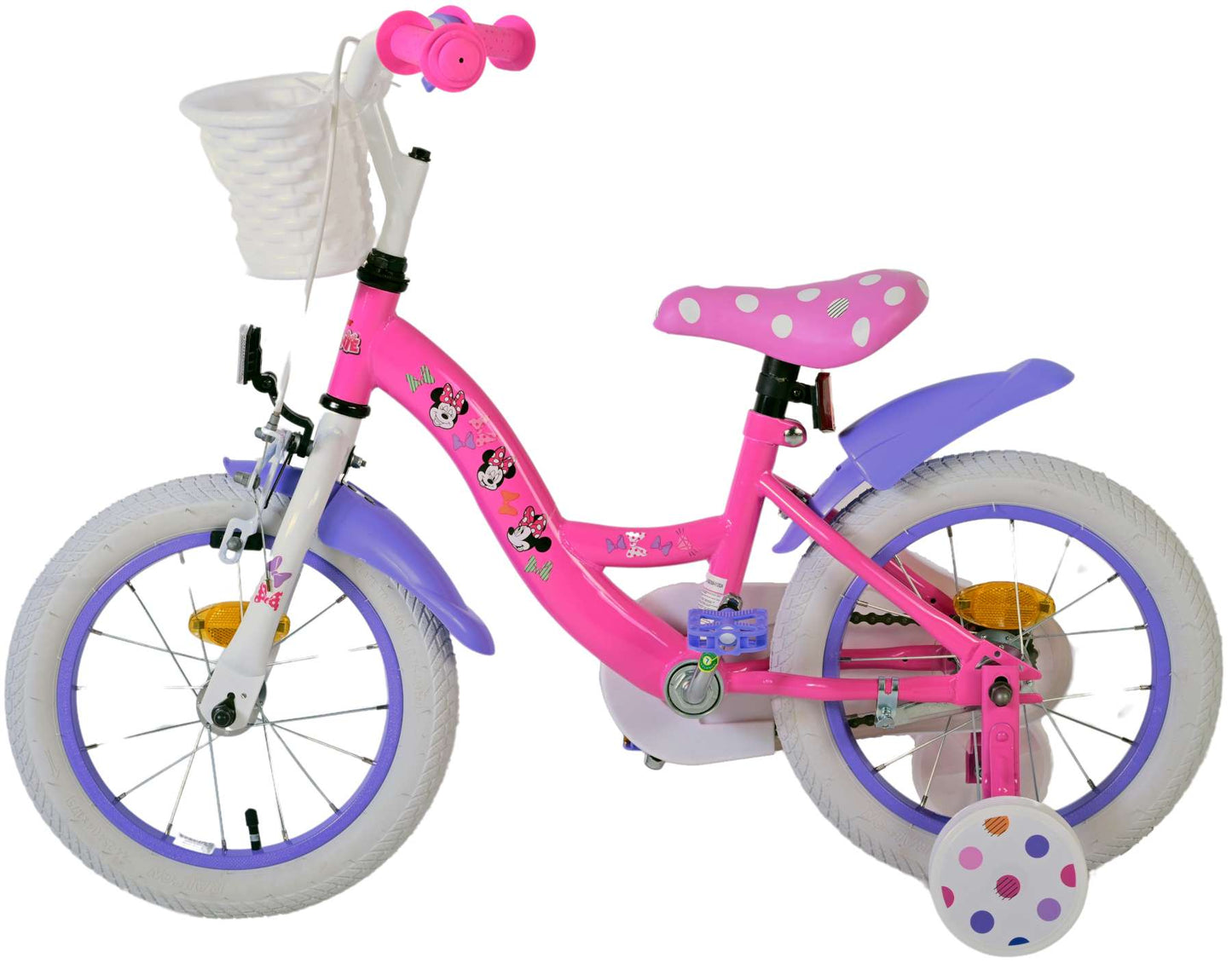Disney Minnie Cutest Ever! Kinderfiets - Meisjes - 14 inch - Roze - 3-5 jaar extra afbeelding 9