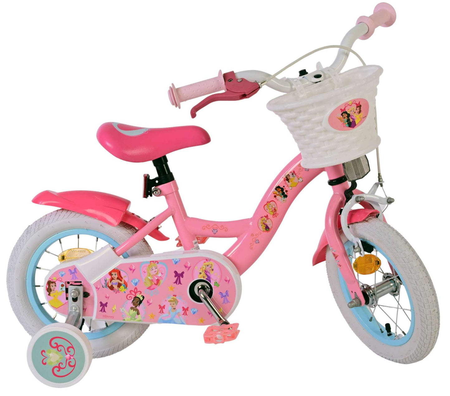 Disney Princess Kinderfiets - Meisjes - 12 inch - Roze - 3-5 jaar extra afbeelding 11