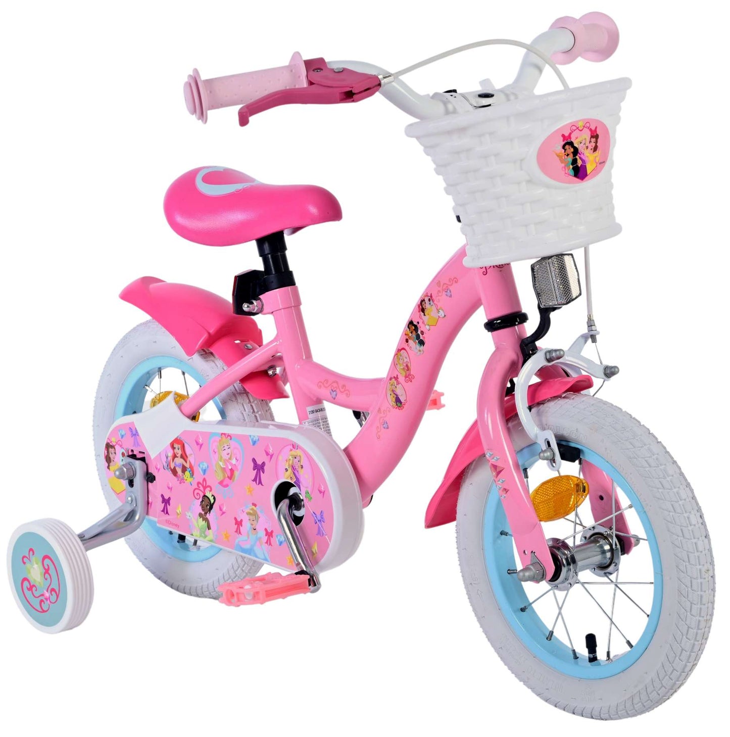 Disney Princess Kinderfiets - Meisjes - 12 inch - Roze - 3-5 jaar extra afbeelding 6