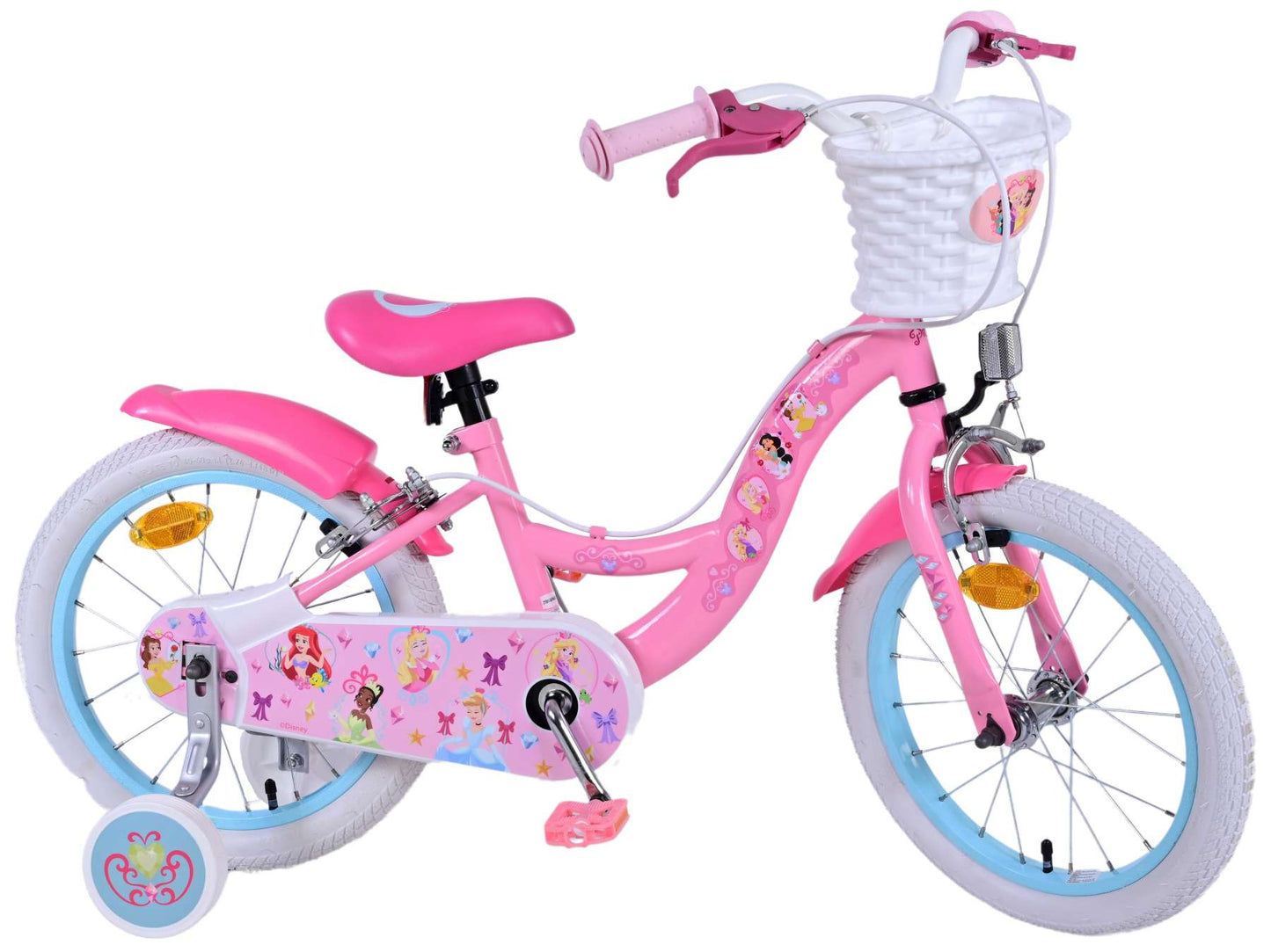 Disney Princess Kinderfiets - Meisjes - 16 inch - Roze - Twee Handremmen - 4-6 jaar extra afbeelding 3