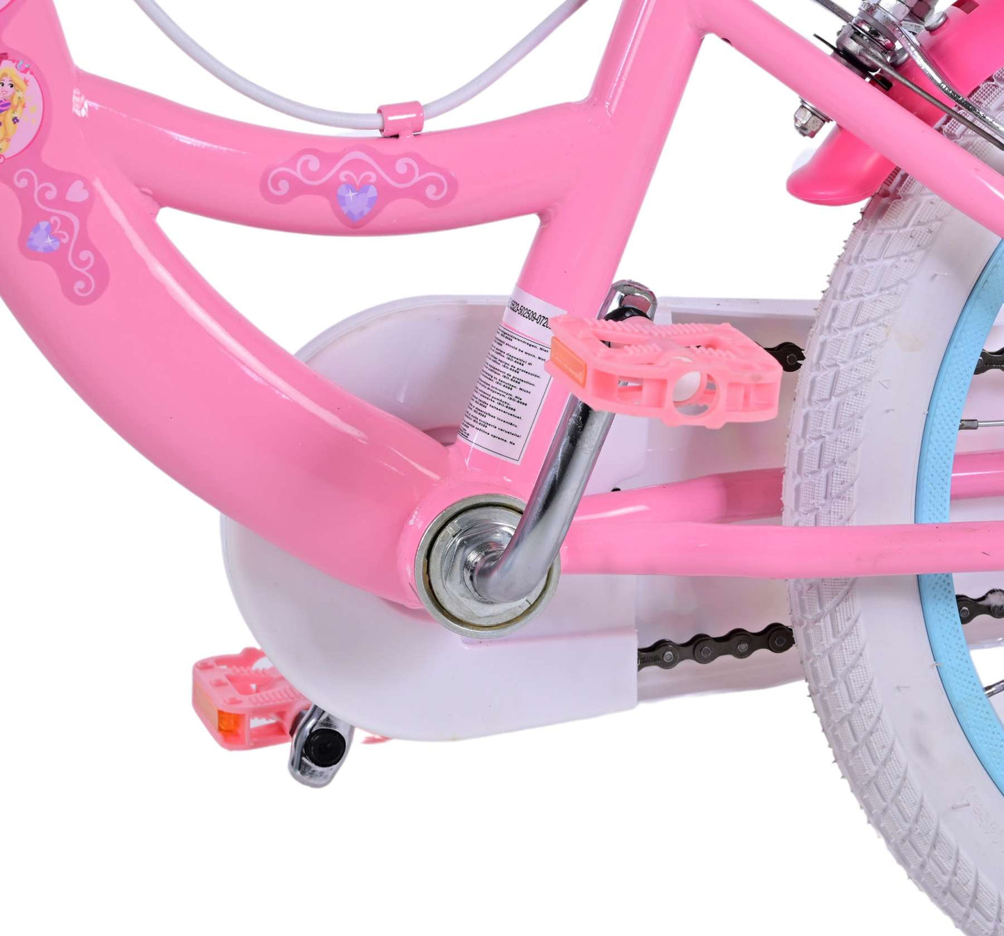 Disney Princess Kinderfiets - Meisjes - 16 inch - Roze - Twee Handremmen - 4-6 jaar extra afbeelding 11