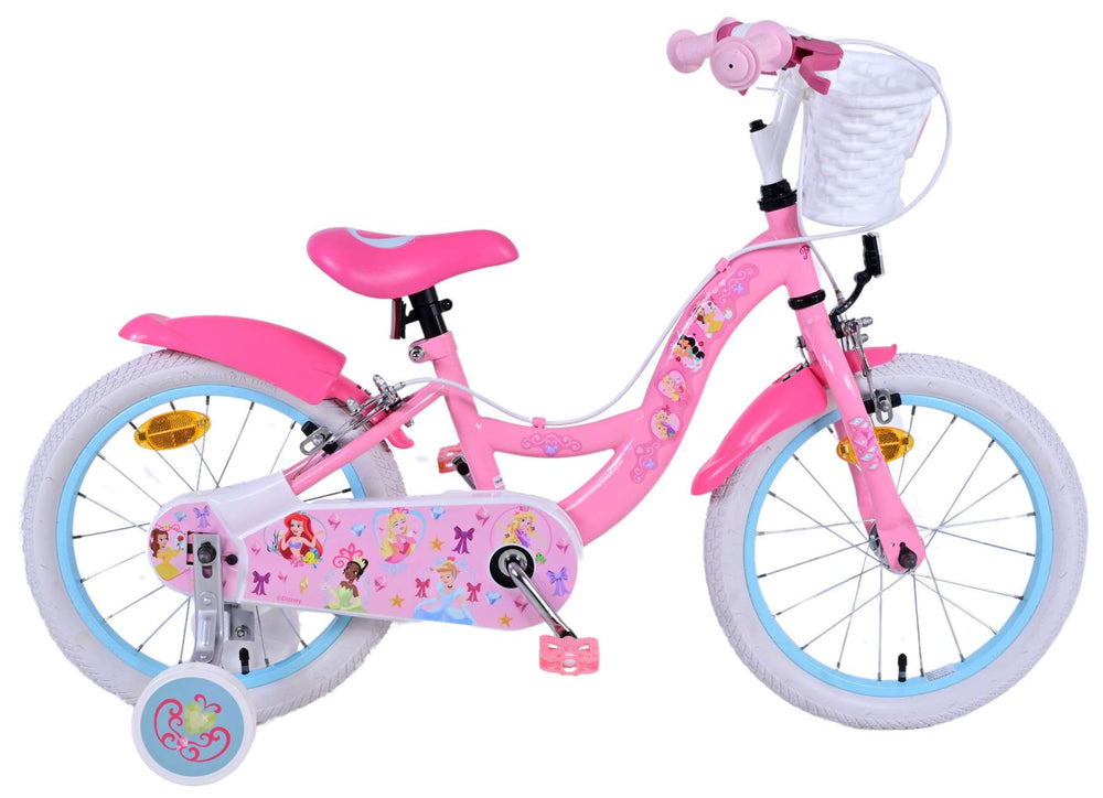 Disney Princess Kinderfiets - Meisjes - 16 inch - Roze - Twee Handremmen - 4-6 jaar bij Fietstotaal