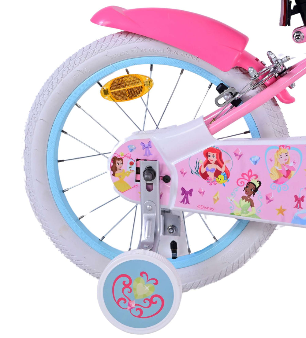 Disney Princess Kinderfiets - Meisjes - 16 inch - Roze - Twee Handremmen - 4-6 jaar extra afbeelding 4