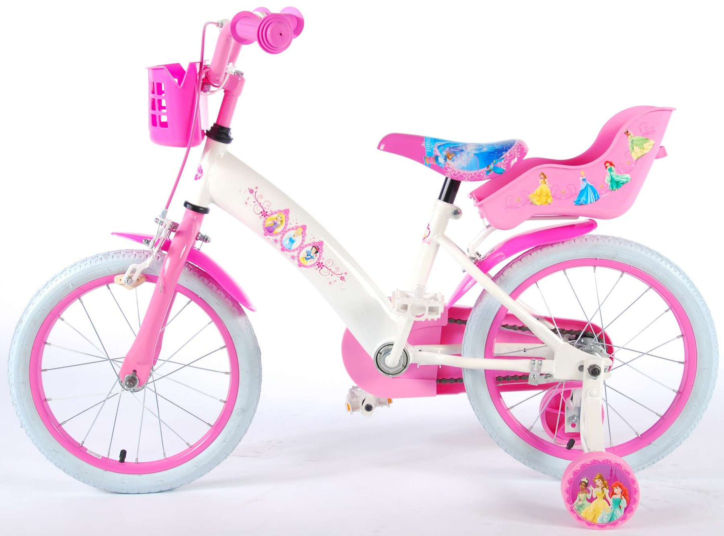 Disney Princess Kinderfiets - Meisjes - 16 inch - Roze - 4-6 jaar extra afbeelding 13