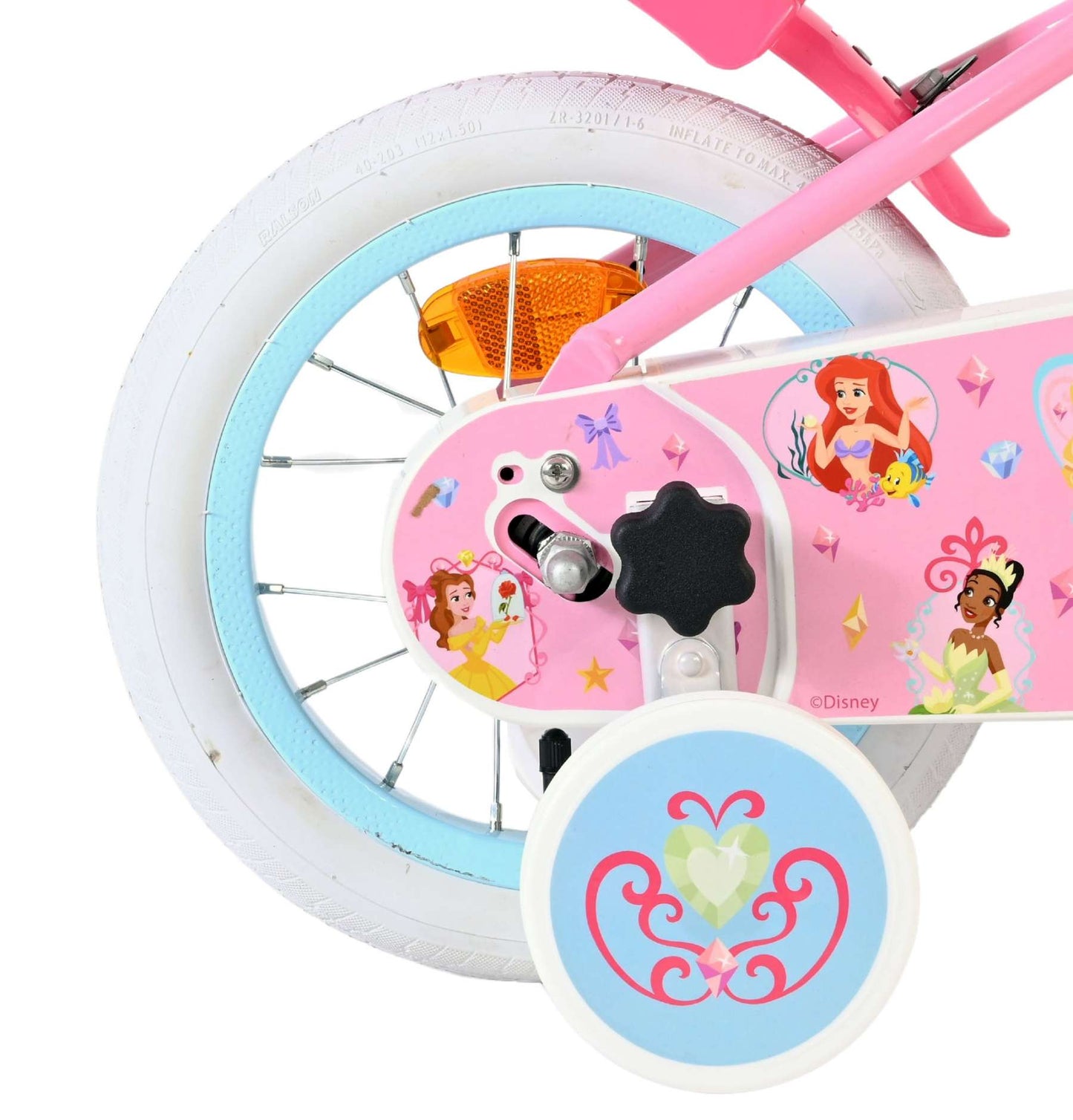 Disney Princess Kinderfiets - Meisjes - 12 inch - Roze - 3-5 jaar extra afbeelding 3